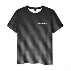 Мужская футболка 3D с принтом AMG CARBON в Кировске, 100% полиэфир | прямой крой, круглый вырез горловины, длина до линии бедер | Тематика изображения на принте: bmw | автомобиль | автомобильные | бмв | машины