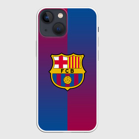 Чехол для iPhone 13 mini с принтом FC BARCELONA (BARCA) | ФК БАРСЕЛОНА в Кировске,  |  | fc | fc barcelona | fcb | fly emirates | ronaldo | абстракция | барселона | геометрия | зож | клуб | линии | месси | модные | мяч | реал мадрид | спорт | спортивные | тренды | футбол | футбольный клуб | эмблема