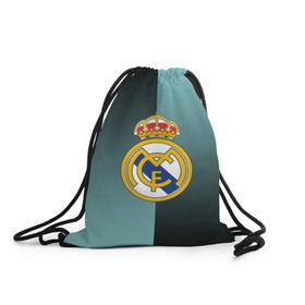 Рюкзак-мешок 3D с принтом Real Madrid 2018 Reverse в Кировске, 100% полиэстер | плотность ткани — 200 г/м2, размер — 35 х 45 см; лямки — толстые шнурки, застежка на шнуровке, без карманов и подкладки | emirates | fc | real madrid | реал мадрид | футбольный клуб | эмблема