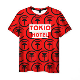 Мужская футболка 3D с принтом Tokio Hotel band logo 2018 в Кировске, 100% полиэфир | прямой крой, круглый вырез горловины, длина до линии бедер | logo | music | pop | rock | tokio hotel | альтернатива | германия | металл | музыка | музыкальный | поп | рок