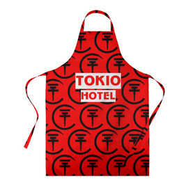 Фартук 3D с принтом Tokio Hotel band logo 2018 в Кировске, 100% полиэстер | общий размер — 65 х 85 см, ширина нагрудника — 26 см, горловина — 53 см, длина завязок — 54 см, общий обхват в поясе — 173 см. Принт на завязках и на горловине наносится с двух сторон, на основной части фартука — только с внешней стороны | logo | music | pop | rock | tokio hotel | альтернатива | германия | металл | музыка | музыкальный | поп | рок