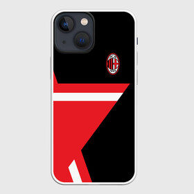 Чехол для iPhone 13 mini с принтом AC MILAN STAR в Кировске,  |  | fc | milan | милан | спорт | спортивные | фк | футбол | футбольный клуб