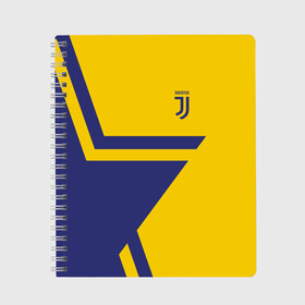 Тетрадь с принтом Juventus 2018 STAR в Кировске, 100% бумага | 48 листов, плотность листов — 60 г/м2, плотность картонной обложки — 250 г/м2. Листы скреплены сбоку удобной пружинной спиралью. Уголки страниц и обложки скругленные. Цвет линий — светло-серый
 | fc | juventus | спорт | спортивные | фк | футбол | футбольный клуб | ювентус