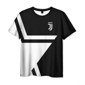Мужская футболка 3D с принтом Juventus 2018 STAR в Кировске, 100% полиэфир | прямой крой, круглый вырез горловины, длина до линии бедер | fc | juventus | спорт | спортивные | фк | футбол | футбольный клуб | ювентус