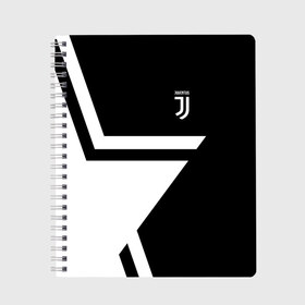 Тетрадь с принтом Juventus 2018 STAR в Кировске, 100% бумага | 48 листов, плотность листов — 60 г/м2, плотность картонной обложки — 250 г/м2. Листы скреплены сбоку удобной пружинной спиралью. Уголки страниц и обложки скругленные. Цвет линий — светло-серый
 | Тематика изображения на принте: fc | juventus | спорт | спортивные | фк | футбол | футбольный клуб | ювентус