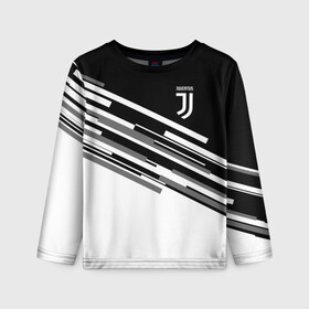 Детский лонгслив 3D с принтом JUVENTUS STRIPES STYLE в Кировске, 100% полиэстер | длинные рукава, круглый вырез горловины, полуприлегающий силуэт
 | fly emirates | juventus | ronaldo | клуб | линии | мода | модные | мяч | реал мадрид | спорт | спортивные | стиль | футбол | футбольный клуб | экстрим | эмблема | ювентус