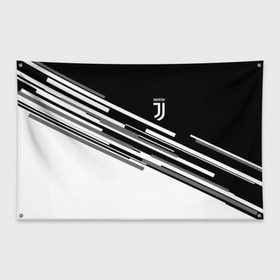 Флаг-баннер с принтом JUVENTUS STRIPES STYLE в Кировске, 100% полиэстер | размер 67 х 109 см, плотность ткани — 95 г/м2; по краям флага есть четыре люверса для крепления | fly emirates | juventus | ronaldo | клуб | линии | мода | модные | мяч | реал мадрид | спорт | спортивные | стиль | футбол | футбольный клуб | экстрим | эмблема | ювентус