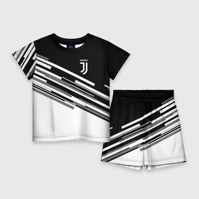 Детский костюм с шортами 3D с принтом JUVENTUS STRIPES STYLE в Кировске,  |  | Тематика изображения на принте: fly emirates | juventus | ronaldo | клуб | линии | мода | модные | мяч | реал мадрид | спорт | спортивные | стиль | футбол | футбольный клуб | экстрим | эмблема | ювентус