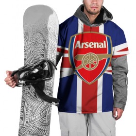 Накидка на куртку 3D с принтом FC Arsenal в Кировске, 100% полиэстер |  | arsenal | england | football | logo | sport | англия | арсенал | арт | лига | лого | спорт | текстура | фк | флаг | футбол | футбольный клуб | эмблема