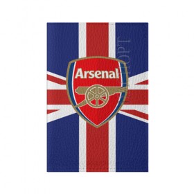 Обложка для паспорта матовая кожа с принтом FC Arsenal в Кировске, натуральная матовая кожа | размер 19,3 х 13,7 см; прозрачные пластиковые крепления | arsenal | england | football | logo | sport | англия | арсенал | арт | лига | лого | спорт | текстура | фк | флаг | футбол | футбольный клуб | эмблема