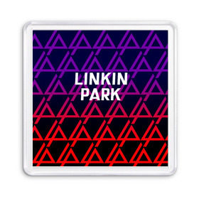 Магнит 55*55 с принтом LINKIN PARK в Кировске, Пластик | Размер: 65*65 мм; Размер печати: 55*55 мм | linkin park | logo | music | pop | rock | альтернатива | германия | металл | музыка | музыкальный | поп | рок