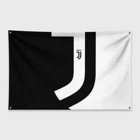 Флаг-баннер с принтом Juventus 2018 Original в Кировске, 100% полиэстер | размер 67 х 109 см, плотность ткани — 95 г/м2; по краям флага есть четыре люверса для крепления | fc | fly emirates | лого | париж | спорт | спортивные | фк | футбольный клуб