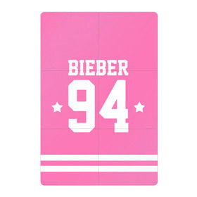 Магнитный плакат 2Х3 с принтом Bieber Team Pink в Кировске, Полимерный материал с магнитным слоем | 6 деталей размером 9*9 см | bieber | justin bieber | бибер | джастин бибер