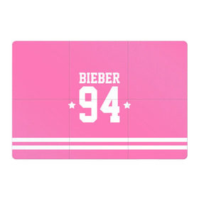 Магнитный плакат 3Х2 с принтом Bieber Team Pink в Кировске, Полимерный материал с магнитным слоем | 6 деталей размером 9*9 см | bieber | justin bieber | бибер | джастин бибер