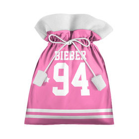Подарочный 3D мешок с принтом Bieber Team Pink в Кировске, 100% полиэстер | Размер: 29*39 см | bieber | justin bieber | бибер | джастин бибер