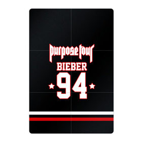 Магнитный плакат 2Х3 с принтом Bieber Team Black в Кировске, Полимерный материал с магнитным слоем | 6 деталей размером 9*9 см | bieber | justin bieber | бибер | джастин бибер