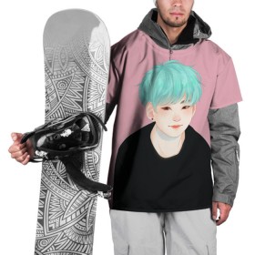 Накидка на куртку 3D с принтом BTS_Yoongi в Кировске, 100% полиэстер |  | Тематика изображения на принте: bangtan boys | bts | бантаны бтс