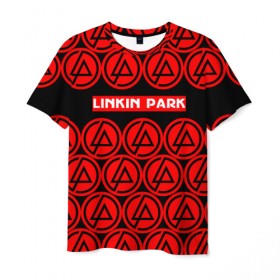 Мужская футболка 3D с принтом LINKIN PARK 2018 MUSIC STYLE в Кировске, 100% полиэфир | прямой крой, круглый вырез горловины, длина до линии бедер | linkin park | logo | music | pop | rock | альтернатива | металл | музыка | музыкальный | поп | рок