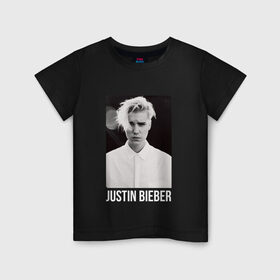 Детская футболка хлопок с принтом Bieber в Кировске, 100% хлопок | круглый вырез горловины, полуприлегающий силуэт, длина до линии бедер | bieber | justin bieber | бибер | джастин бибер