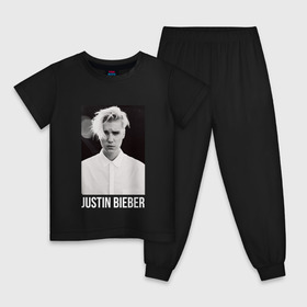Детская пижама хлопок с принтом Bieber в Кировске, 100% хлопок |  брюки и футболка прямого кроя, без карманов, на брюках мягкая резинка на поясе и по низу штанин
 | bieber | justin bieber | бибер | джастин бибер