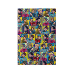 Обложка для паспорта матовая кожа с принтом Bangtan Boys в Кировске, натуральная матовая кожа | размер 19,3 х 13,7 см; прозрачные пластиковые крепления | Тематика изображения на принте: bangtan boys | bts | бантаны бтс