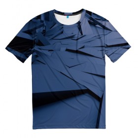 Мужская футболка 3D с принтом Абстрактная текстура в Кировске, 100% полиэфир | прямой крой, круглый вырез горловины, длина до линии бедер | 
