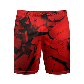 Мужские шорты 3D спортивные с принтом Carbon abstraction RED в Кировске,  |  | abstraction | geometry | абстракция | геометрия | грань | краски | кубик | кубики | линии | мозаика | разноцветные | ребро | текстура | тени | узор