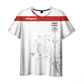Мужская футболка 3D с принтом Иран, форма в Кировске, 100% полиэфир | прямой крой, круглый вырез горловины, длина до линии бедер | fifa | леопард | фифа | чемпионат мира