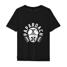 Мужская футболка хлопок Oversize с принтом Papa Roach в Кировске, 100% хлопок | свободный крой, круглый ворот, “спинка” длиннее передней части | 