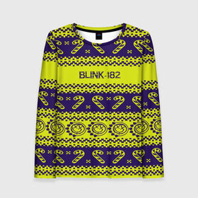 Женский лонгслив 3D с принтом Blink-182 NEW YEAR COLLECTION в Кировске, 100% полиэстер | длинные рукава, круглый вырез горловины, полуприлегающий силуэт | 