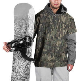 Накидка на куртку 3D с принтом Камуфляж с кактусами в Кировске, 100% полиэстер |  | Тематика изображения на принте: кактус | колючки | мексика | милитари | паттрен | пустыня | растения | хаки | шипы