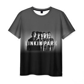 Мужская футболка 3D с принтом Группа Linkin Park в Кировске, 100% полиэфир | прямой крой, круглый вырез горловины, длина до линии бедер | bennington | chester | linkin park | альтернативный | беннингтон | группа | ленкин | линкин | майк | метал | музыкант | ню | нюметал | парк | певец | рок | рэп | честер | электроник