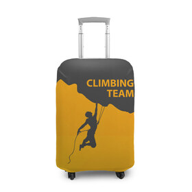 Чехол для чемодана 3D с принтом climbing в Кировске, 86% полиэфир, 14% спандекс | двустороннее нанесение принта, прорези для ручек и колес | adrenaline | extreme | hiking | mountaineering | mountains | risk | rock climb | rocks | sport | адреналин | альпинизм | высота | горы | риск | скалолазание | скалы | спорт | туризм | экстрим