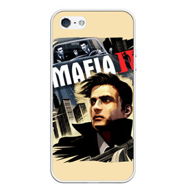 Чехол для iPhone 5/5S матовый с принтом MAFIA 2 в Кировске, Силикон | Область печати: задняя сторона чехла, без боковых панелей | gangster | gun | mafia | гангстер | игра | мафия | оружия | сша | чикаго