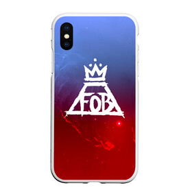 Чехол для iPhone XS Max матовый с принтом FALL OUT BOY SPACE COLLECTION в Кировске, Силикон | Область печати: задняя сторона чехла, без боковых панелей | Тематика изображения на принте: fall out boy | logo | music | pop | rock | альтернатива | металл | музыка | музыкальный | поп | рок