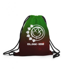 Рюкзак-мешок 3D с принтом BLINK-180 SPACE STYLE в Кировске, 100% полиэстер | плотность ткани — 200 г/м2, размер — 35 х 45 см; лямки — толстые шнурки, застежка на шнуровке, без карманов и подкладки | 