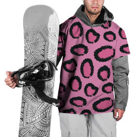 Накидка на куртку 3D с принтом Розовый гепард в Кировске, 100% полиэстер |  | африка | животное | леопард
