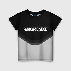 Детская футболка 3D с принтом RAINBOW SIX SIEGE в Кировске, 100% гипоаллергенный полиэфир | прямой крой, круглый вырез горловины, длина до линии бедер, чуть спущенное плечо, ткань немного тянется | 