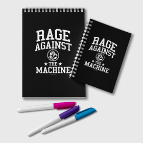 Блокнот с принтом Rage Against the Machine в Кировске, 100% бумага | 48 листов, плотность листов — 60 г/м2, плотность картонной обложки — 250 г/м2. Листы скреплены удобной пружинной спиралью. Цвет линий — светло-серый
 | rage against the machine | альтернативный | америка | американская рок группа | брэд уилк | жанр | зак де ла роча | калифорния | лос анджелес | метал | музыка | ню метал | рок | рэп метал | рэп рок | рэпкор | сша