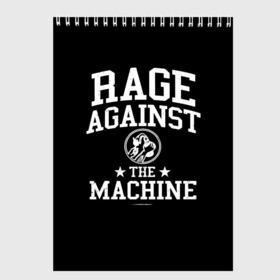 Скетчбук с принтом Rage Against the Machine в Кировске, 100% бумага
 | 48 листов, плотность листов — 100 г/м2, плотность картонной обложки — 250 г/м2. Листы скреплены сверху удобной пружинной спиралью | rage against the machine | альтернативный | америка | американская рок группа | брэд уилк | жанр | зак де ла роча | калифорния | лос анджелес | метал | музыка | ню метал | рок | рэп метал | рэп рок | рэпкор | сша