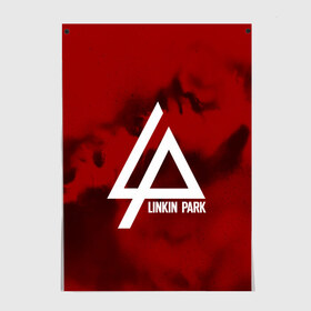 Постер с принтом LINKIN PARK COLOR RED MUSIC в Кировске, 100% бумага
 | бумага, плотность 150 мг. Матовая, но за счет высокого коэффициента гладкости имеет небольшой блеск и дает на свету блики, но в отличии от глянцевой бумаги не покрыта лаком | linkin park | logo | music | pop | rock | альтернатива | металл | музыка | музыкальный | поп | рок | честер беннингтон