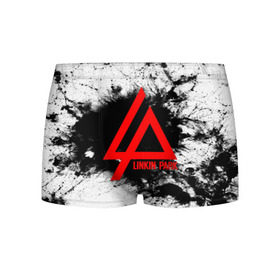 Мужские трусы 3D с принтом LINKIN PARK SPRAY GRAY в Кировске, 50% хлопок, 50% полиэстер | классическая посадка, на поясе мягкая тканевая резинка | linkin park | logo | music | pop | rock | альтернатива | металл | музыка | музыкальный | поп | рок | честер беннингтон