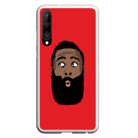 Чехол для Honor P30 с принтом James Harden в Кировске, Силикон | Область печати: задняя сторона чехла, без боковых панелей | Тематика изображения на принте: 13 | fear the beard | houston rockets | mvp | nba | баскетбол | джеймс харден | нба | хьюстон рокетс