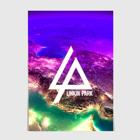 Постер с принтом LINKIN PARK SPACE EDITION в Кировске, 100% бумага
 | бумага, плотность 150 мг. Матовая, но за счет высокого коэффициента гладкости имеет небольшой блеск и дает на свету блики, но в отличии от глянцевой бумаги не покрыта лаком | linkin park | logo | music | pop | rock | альтернатива | металл | музыка | музыкальный | поп | рок | честер беннингтон