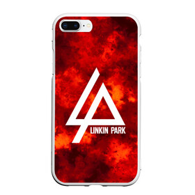 Чехол для iPhone 7Plus/8 Plus матовый с принтом LINKIN PARK FIRE MUSIC 2018 в Кировске, Силикон | Область печати: задняя сторона чехла, без боковых панелей | linkin park | logo | music | pop | rock | альтернатива | металл | музыка | музыкальный | поп | рок | честер беннингтон