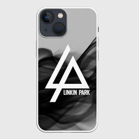 Чехол для iPhone 13 mini с принтом LINKIN PARK SMOKE GRAY 2018 в Кировске,  |  | Тематика изображения на принте: linkin park | logo | music | pop | rock | альтернатива | металл | музыка | музыкальный | поп | рок | честер беннингтон