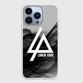 Чехол для iPhone 13 Pro с принтом LINKIN PARK SMOKE GRAY 2018 в Кировске,  |  | Тематика изображения на принте: linkin park | logo | music | pop | rock | альтернатива | металл | музыка | музыкальный | поп | рок | честер беннингтон
