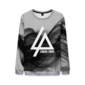 Мужской свитшот 3D с принтом LINKIN PARK SMOKE GRAY 2018 в Кировске, 100% полиэстер с мягким внутренним слоем | круглый вырез горловины, мягкая резинка на манжетах и поясе, свободная посадка по фигуре | linkin park | logo | music | pop | rock | альтернатива | металл | музыка | музыкальный | поп | рок | честер беннингтон