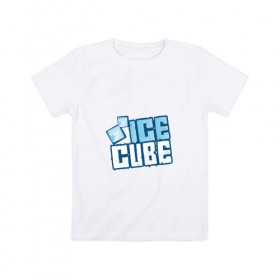 Детская футболка хлопок с принтом Ice Cube в Кировске, 100% хлопок | круглый вырез горловины, полуприлегающий силуэт, длина до линии бедер | hip hop | hiphop | ice cube | mc | n.w.a | rap | айс | гангса | джексон | западное побережье | куб | кубе | кубик льда | кьюб | мс | о ши | оши | реп | репер | речитатив | рэп | рэпер | хип | хипхоп | хоп