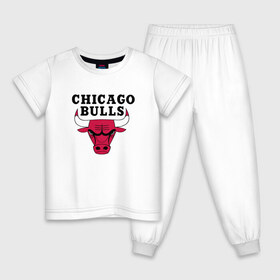 Детская пижама хлопок с принтом Чикаго Буллз в Кировске, 100% хлопок |  брюки и футболка прямого кроя, без карманов, на брюках мягкая резинка на поясе и по низу штанин
 | баскетбол | спорт | чикаго буллз